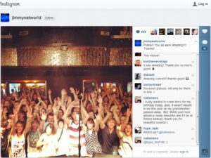 Screenshot - Jimmy Eat World Uses Instagram To Thank Fans